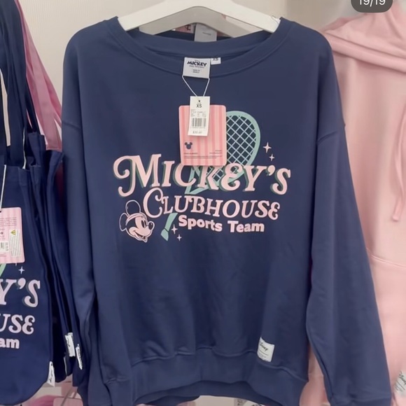 Disney Sweaters - NWOT Disney Navy & Pink Mickey's Clubhouse Sweatshirt - Don’t Pay Disney Retail!